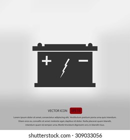 Car battery icon