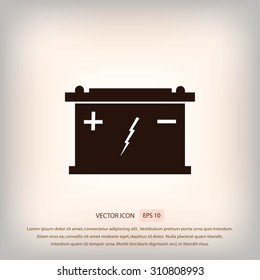 Car battery icon