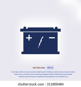 Car battery icon