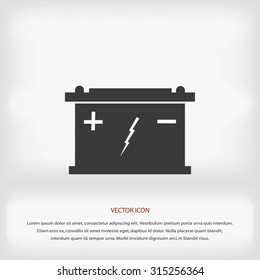 Car battery icon