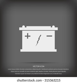 Car battery icon