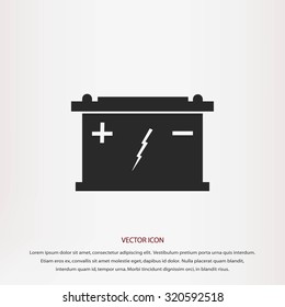 Car battery icon