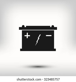 Car battery icon