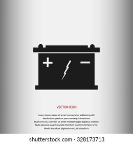 Car battery icon