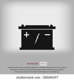 Car battery icon