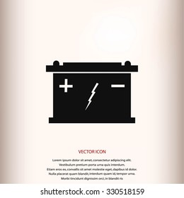 Car battery icon