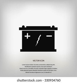 Car battery icon