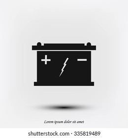 Car battery icon