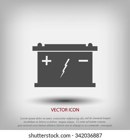 Car battery icon