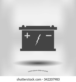 Car battery icon