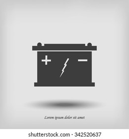 Car battery icon