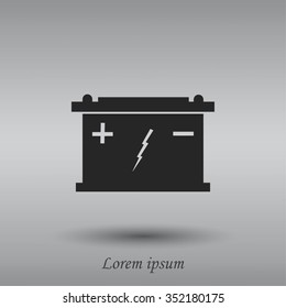 Car battery icon