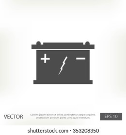 Car battery icon