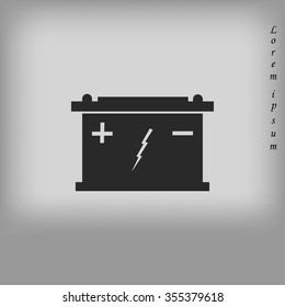 Car battery icon