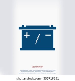 Car battery icon