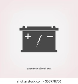 Car battery icon