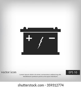 Car battery icon