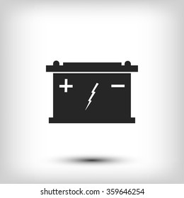 Car battery icon