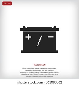 Car battery icon