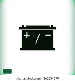 Car battery icon