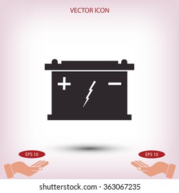 Car battery icon