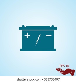Car battery icon