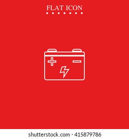 Car battery icon.