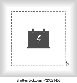 Car battery icon