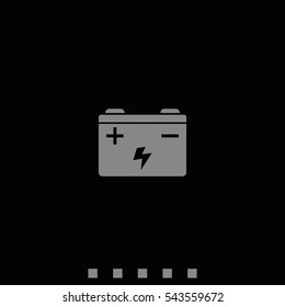 Car battery icon.