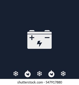 Car battery icon.