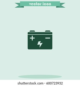 Car battery icon.