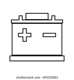 Car battery icon .