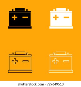 Car battery icon .