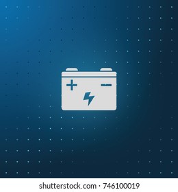 Car battery icon.