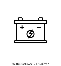 Car Battery Icon for Automotive Power Solutions
