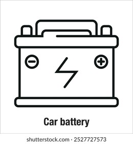 Icono de la batería del coche - Movimiento editable