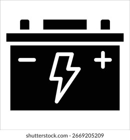 KFZ-Batteriesymbol-Element für Design