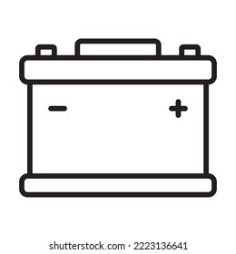 Car battery icon. Energy power accumulator. Automotive charge sign. Auto battery symbols isolated on white background. Vector illustration.