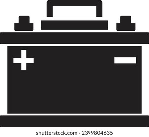Car battery icon, Energy power accumulator. Automotive charge sign. Auto battery symbols isolated on white background. Vector Art