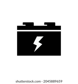 Autobatterie-Symbol. Batterie für den Wagen. EPS10 Vektor-Flachdesign. Die Arbeit wird für Ihre Zwecke und Zwecke gemacht.