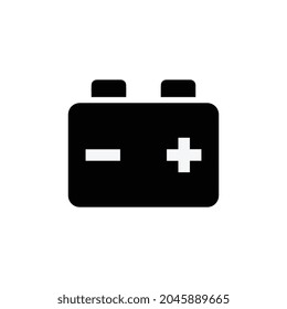 car battery icon. battery for car. EPS 10 vector flat design. the work is done for your use for your purposes and purposes.