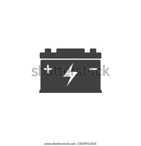 car battery icon. battery for car. EPS 10 vector
flat design.