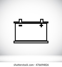 car battery icon, EPS
