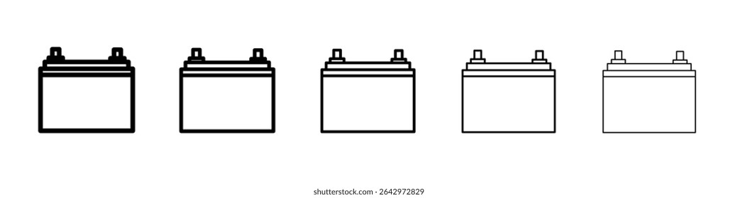 Car Battery icon Flat design on isolated background