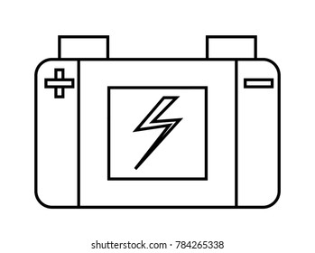 car battery icon image