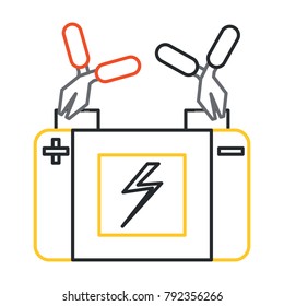 car battery icon image