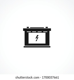 car battery icon. isolated vector element