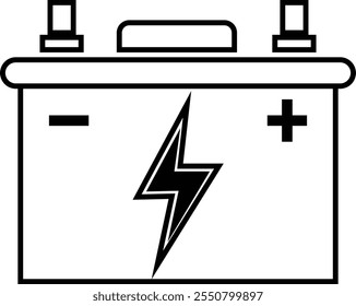 Car battery icon, Isometric of car battery vector graphic design icons, isolated on transparent background, used for auto service template design elements, web design, mobile app and ui.