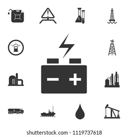 Car battery icon. Simple element illustration. Car battery symbol design from Petrol collection set. Can be used for web and mobile on white background