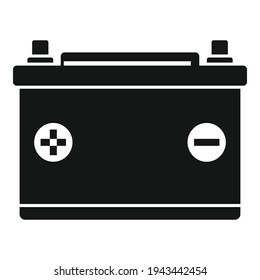 Car battery icon. Simple illustration of Car battery vector icon for web design isolated on white background
